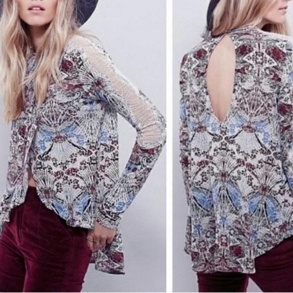 Free People Nouveau New World Pullover Shirt - Picture 1 of 13